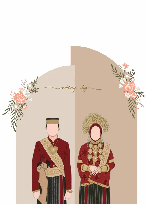 Foto sampul undangan Asdar & Nisa