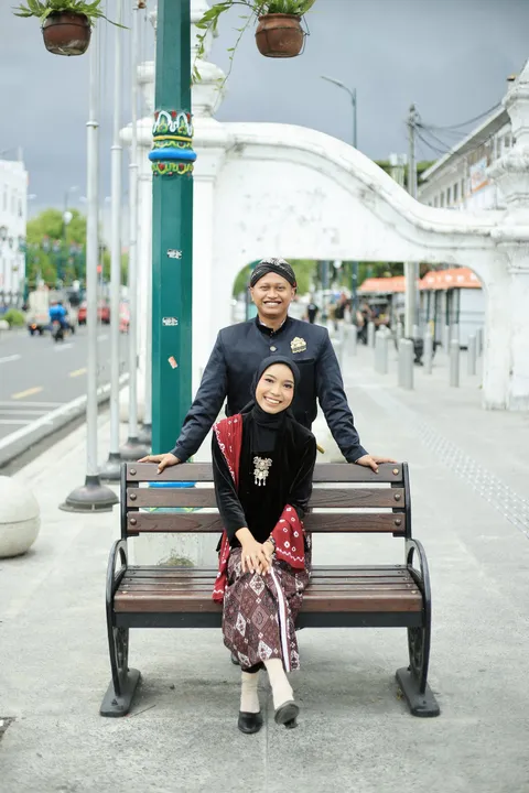 Foto sampul undangan Visnu & Ayu