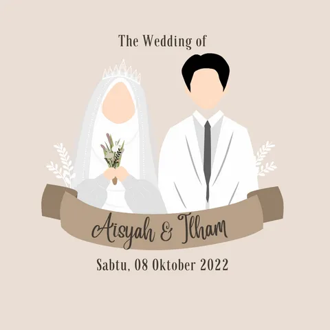 Foto sampul undangan Ilham & Aisyah