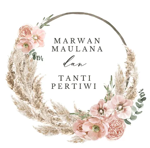 Foto sampul undangan Marwan Maulana & Tanti Pertiwi