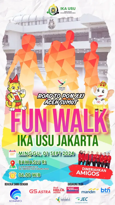 Foto sampul undangan Fun Walk Ika Usu Jakarta