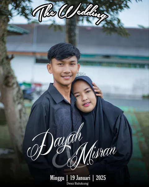 Foto sampul undangan Misran & Dayah