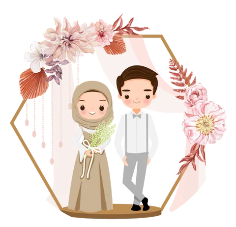 Foto sampul undangan Surya Anas & Nur Insan
