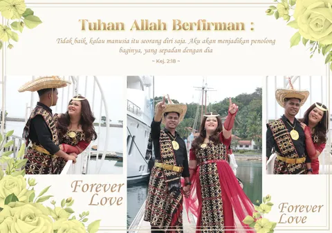Foto sampul undangan Chris & Gresya