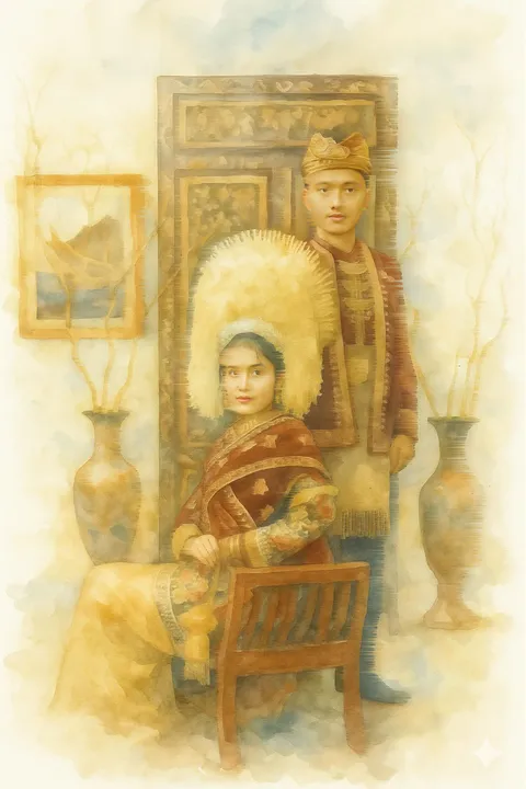Foto sampul undangan Arin & Valdi