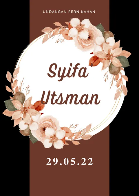Foto sampul undangan Utsman Azhar & Syifa'