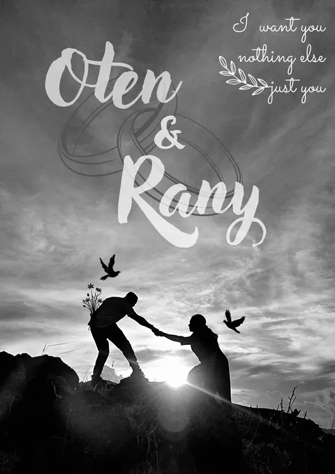 Foto sampul undangan Rany & Oten