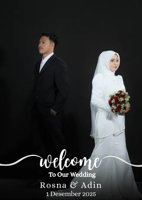 Foto sampul undangan Rosna & Adin