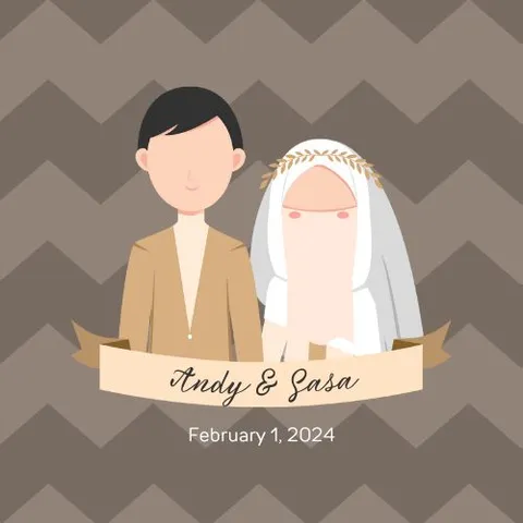 Foto sampul undangan Sasa & Max Andy