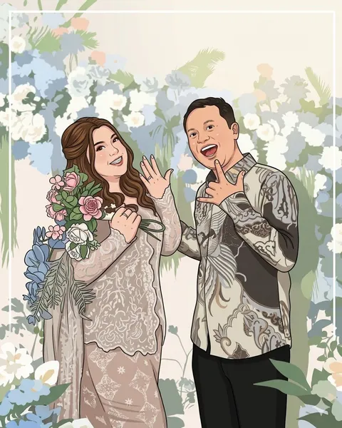 Foto sampul undangan Dede & Adellia