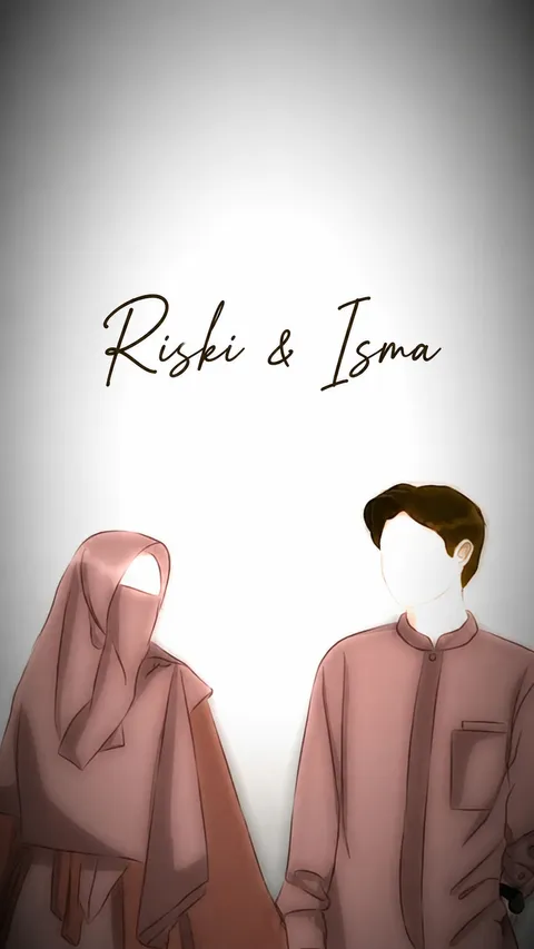 Foto sampul undangan Isma & Riski