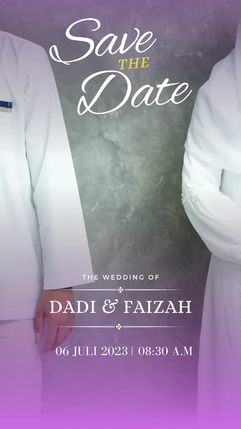 Foto sampul undangan Faizah & Dadi