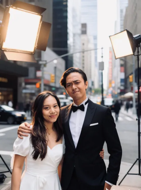 Foto sampul undangan Monica & Bayu
