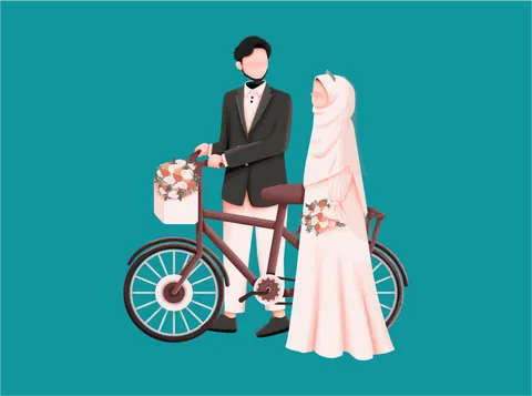Foto sampul undangan Sakhirin & Rizka