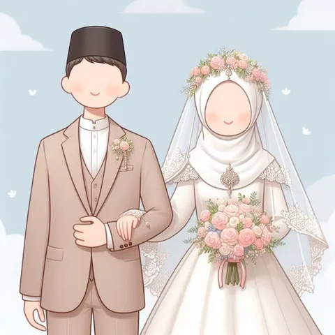 Foto sampul undangan Rosyid & Puput