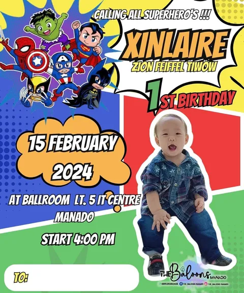Foto sampul undangan Xinlaire Is Turning One