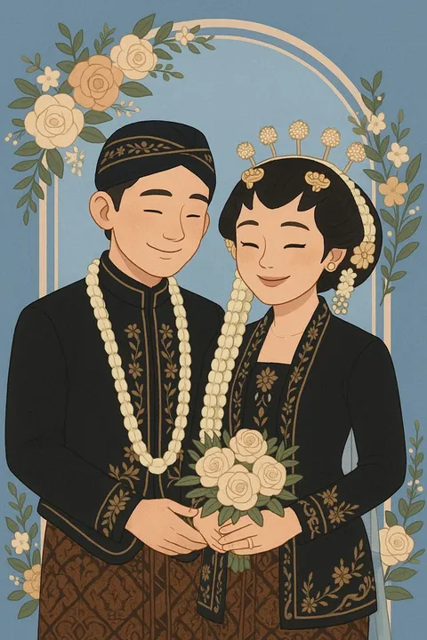 Foto sampul undangan Mufnil & Lisa