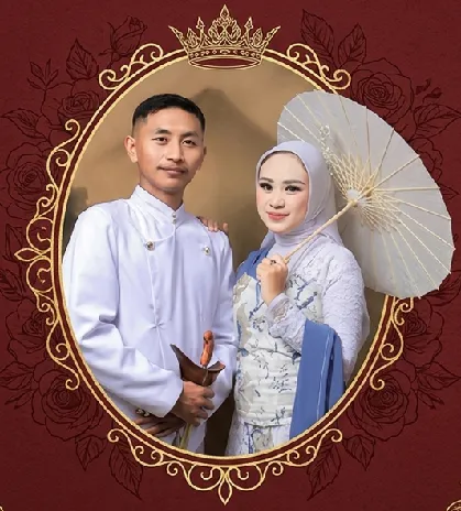Foto sampul undangan Melisa & Ramdan