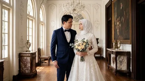 Foto sampul undangan Dinnie & Riyana