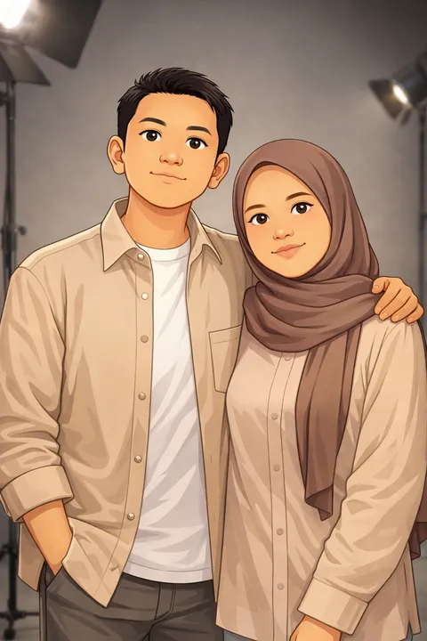 Foto sampul undangan Anita & Rolandi