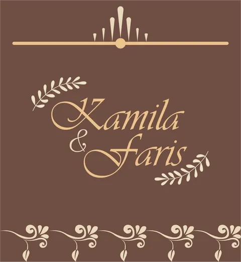 Foto sampul undangan Faris & Kamila