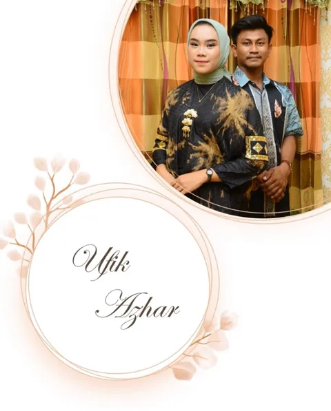 Foto sampul undangan Azhar & Ufik