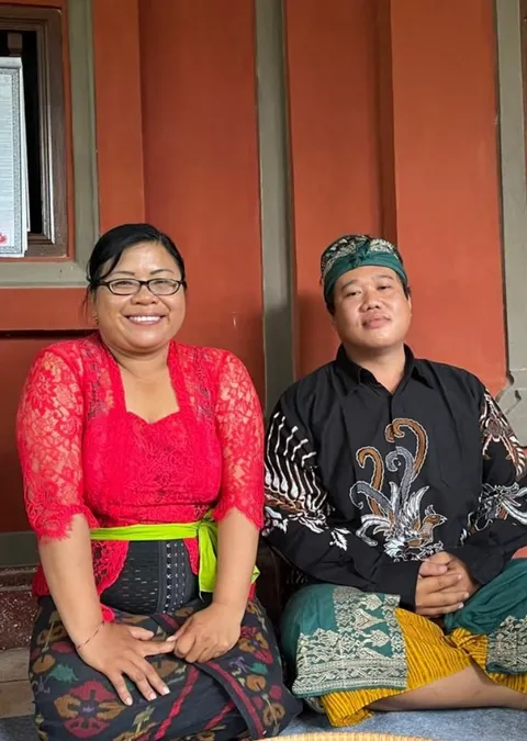Foto sampul undangan I Luh & Putra Cae