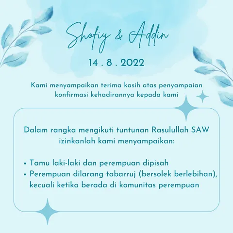 Foto sampul undangan Addin & Shofiy