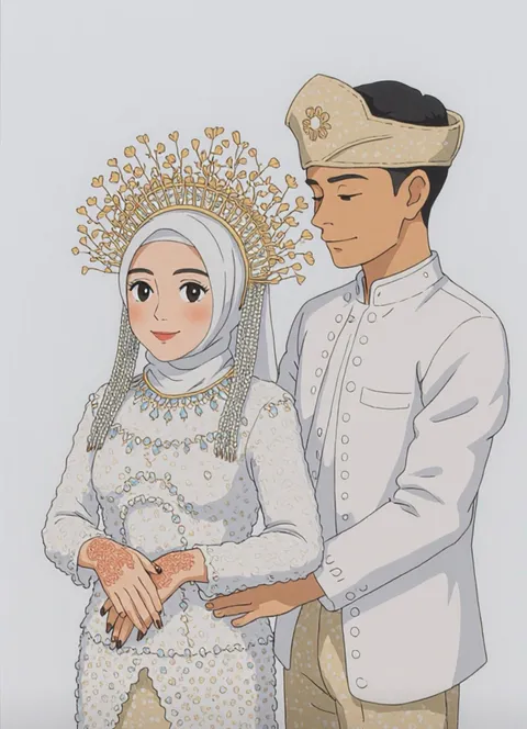 Foto sampul undangan Friska & Hijra