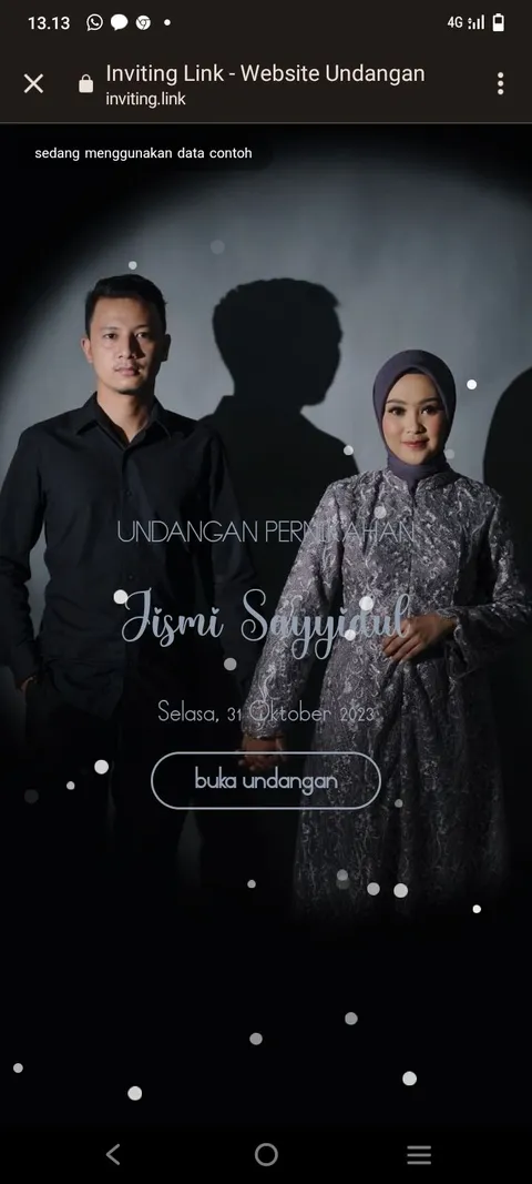 Foto sampul undangan Iqbal & Linda