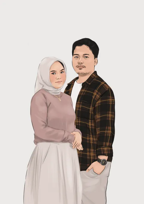 Foto sampul undangan Atikah & Indra
