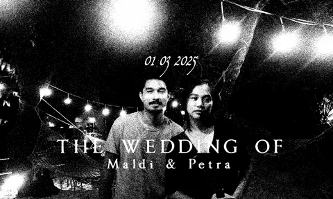 Foto sampul undangan Petra & Maldi
