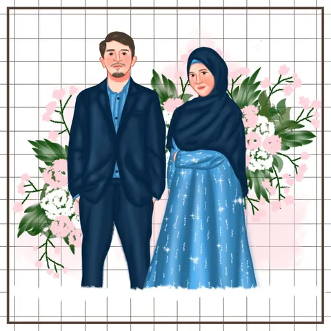 Foto sampul undangan Dian & Arif