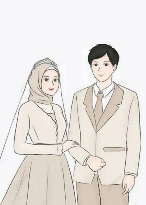 Foto sampul undangan Adif & April