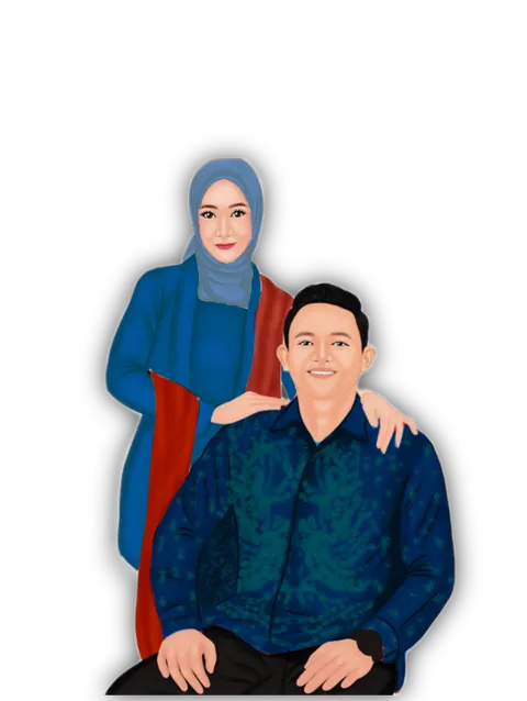 Foto sampul undangan Lutfia & Anjas