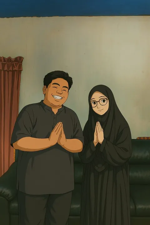 Foto sampul undangan Santi & Alfa