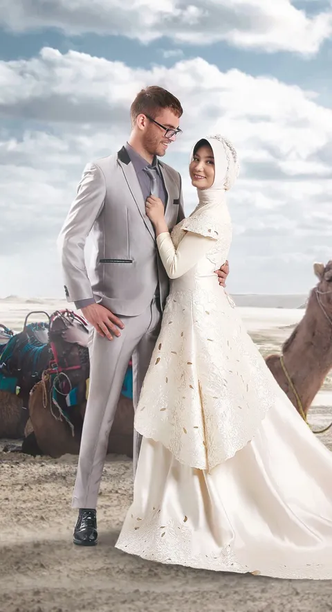 Foto sampul undangan Nisrina & Lachlan