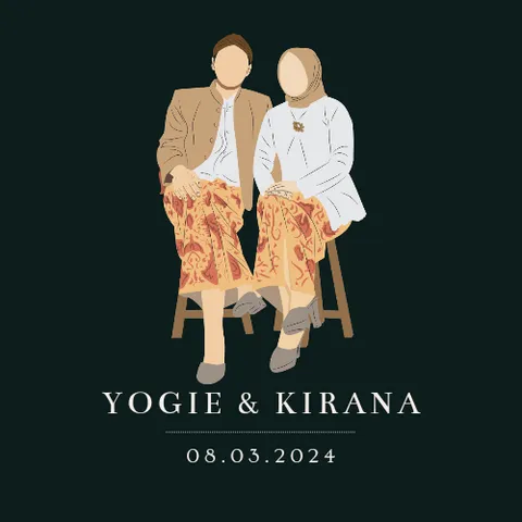 Foto sampul undangan Kirana & Yogie