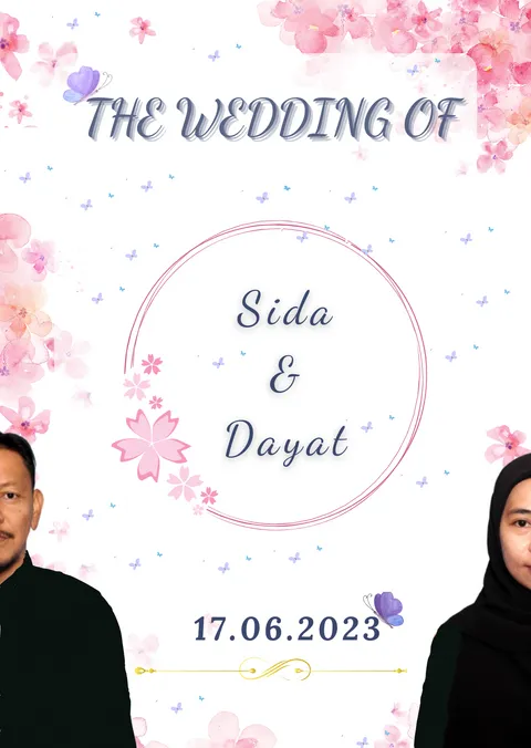 Foto sampul undangan Dayat & Sida