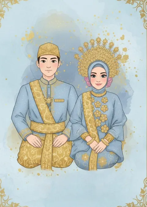 Foto sampul undangan Aulia & Aidil