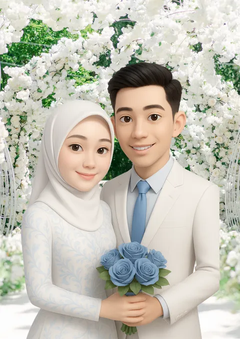 Foto sampul undangan Dewi & Ijan