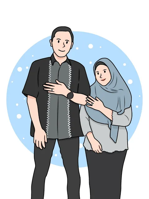 Foto sampul undangan Santi & Rais