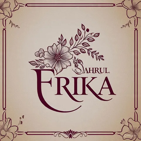 Foto sampul undangan Erika & Sahrul