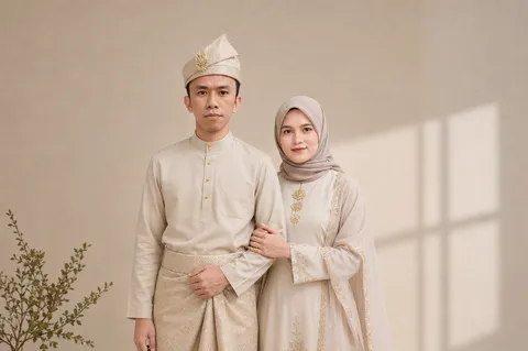 Foto sampul undangan Luni & Akhil