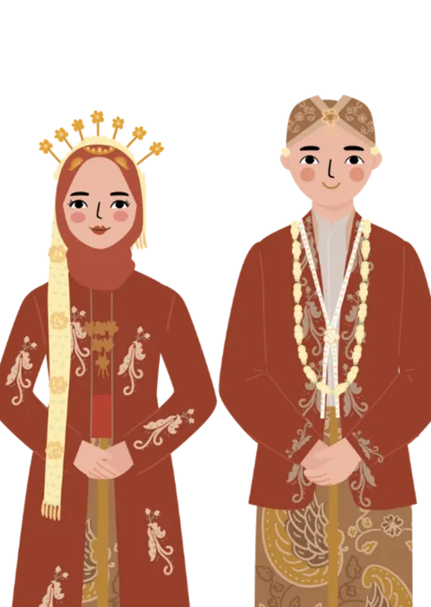 Foto sampul undangan Naya & Firdaus
