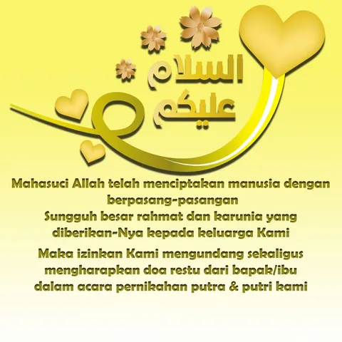 Foto sampul undangan Najma & Rizal