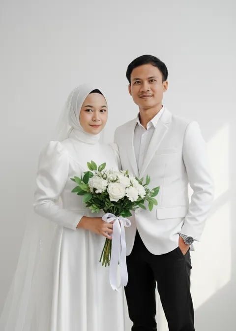 Foto sampul undangan Putri & Rio