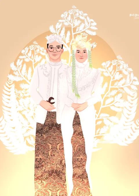 Foto sampul undangan Nina & Putra