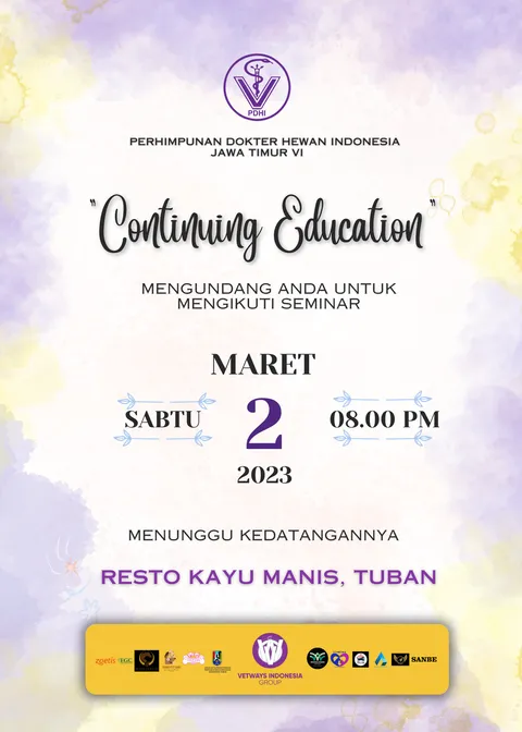 Foto sampul undangan Continuing Education Pdhi Jatim Vi