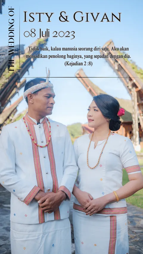 Foto sampul undangan Givan & Isti